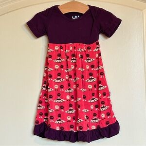 0-3M KicKee Pants Print Short Sleeve Skirted One Piece